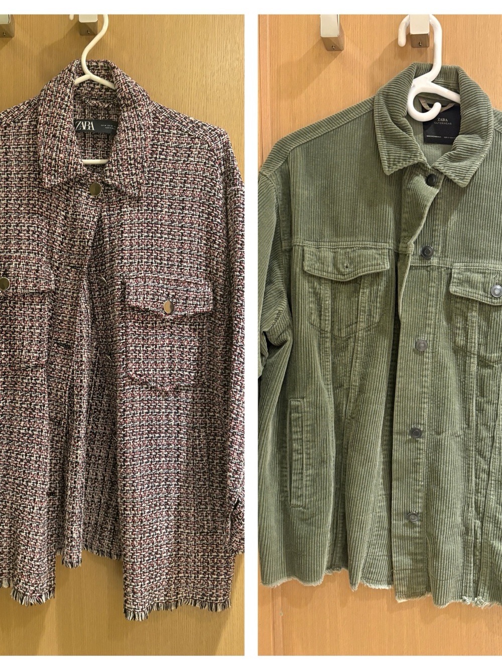 Two Oversized shirt / light jackets - Zara